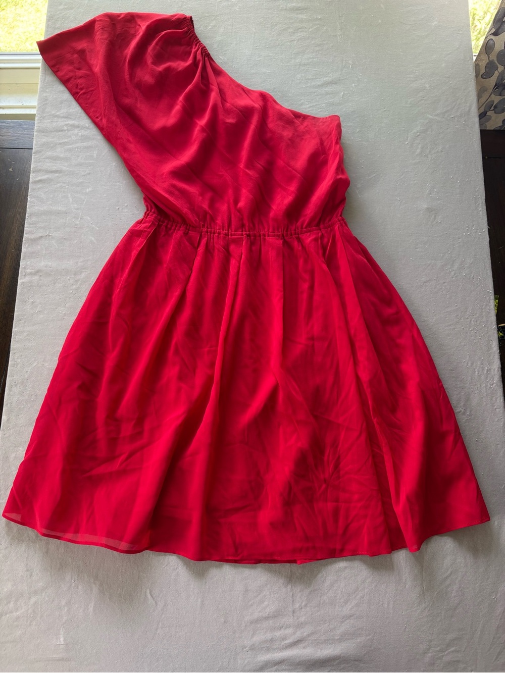 Alice + Olivia Girls One-Shoulder Red Party Dress